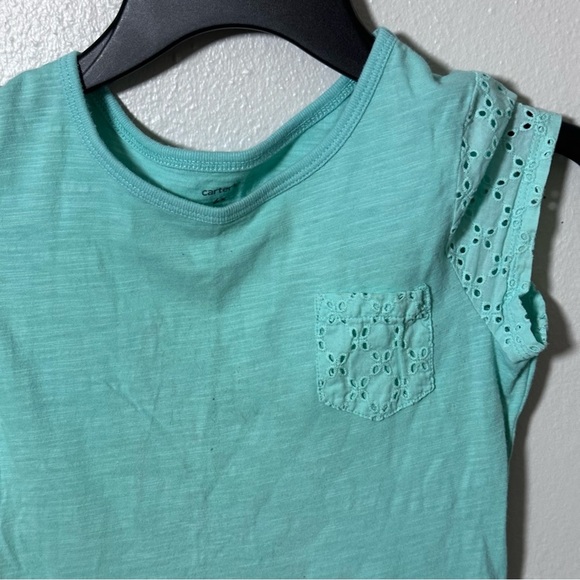 Carter’s Kids Girl Summer Green dress girls size 6x - Picture 3 of 7